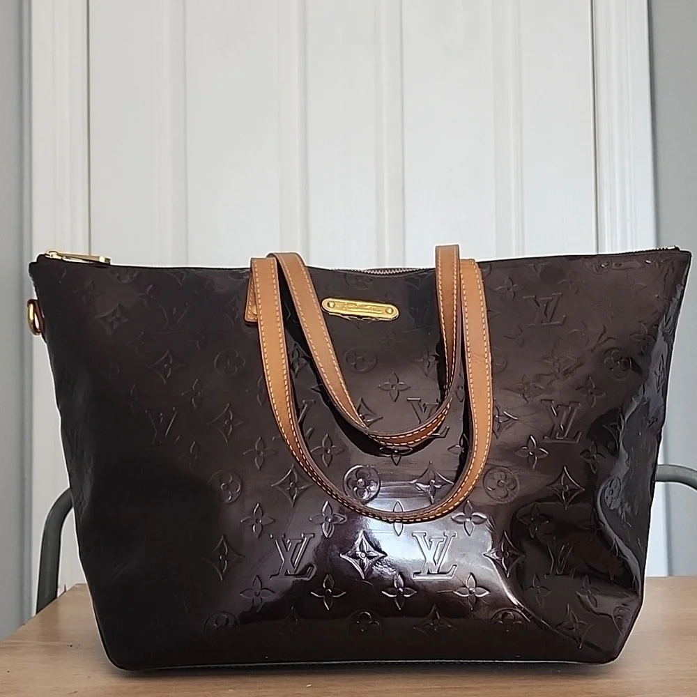 Louis Vuitton Monogram Vernis Bellevue GM Tote Bag in Amaranth Purple
